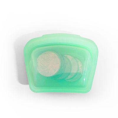 Reusable Leakproof Clear Silicone Food Bag Durability Dishwasher Safe 50ML/80ML